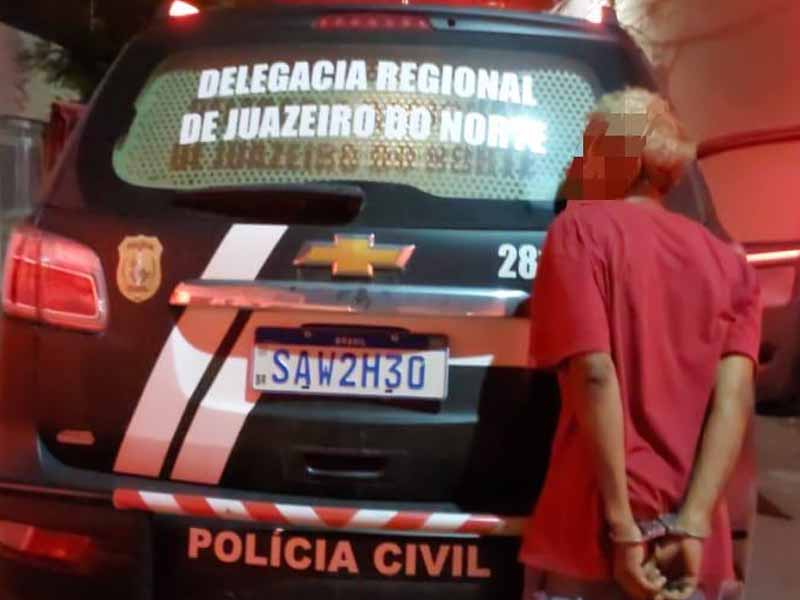 Polícia Civil de Juazeiro do Norte prende “Coroa”, reconhecido suspeito por arrombamentos e furtos