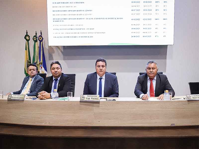 Câmara recebe representantes da Cagece, que prestam esclarecimentos sobre obras em Juazeiro do Norte