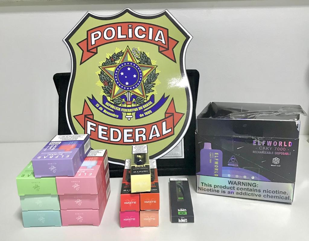 Polícia Federal prende jovem e apreende cigarros eletrônicos no Crato