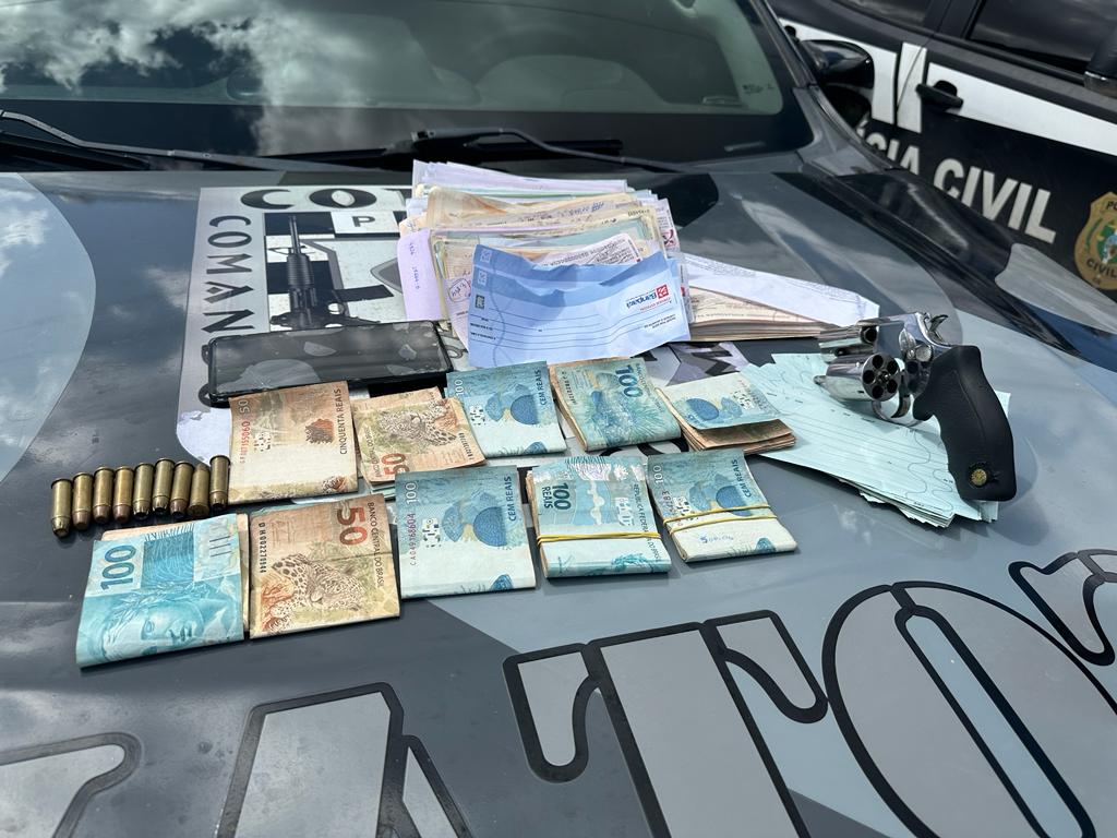 Cotam da PMCE prende homem com revólver e quase 10 mil reais em abordagem na Paupina em Fortaleza