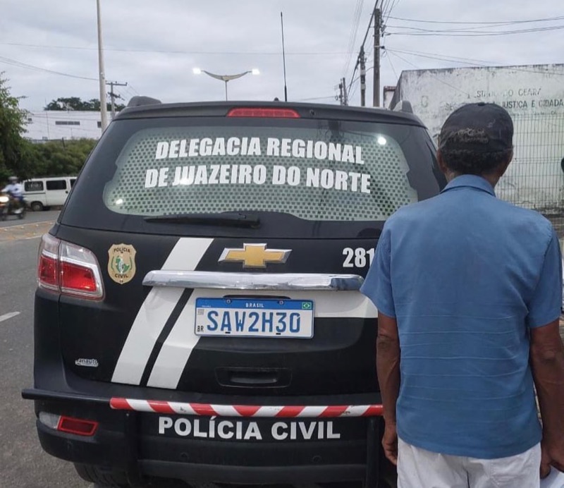 Homem que esfaqueou idoso de 82 anos para assaltar é preso pela Polícia Civil em Juazeiro do Norte