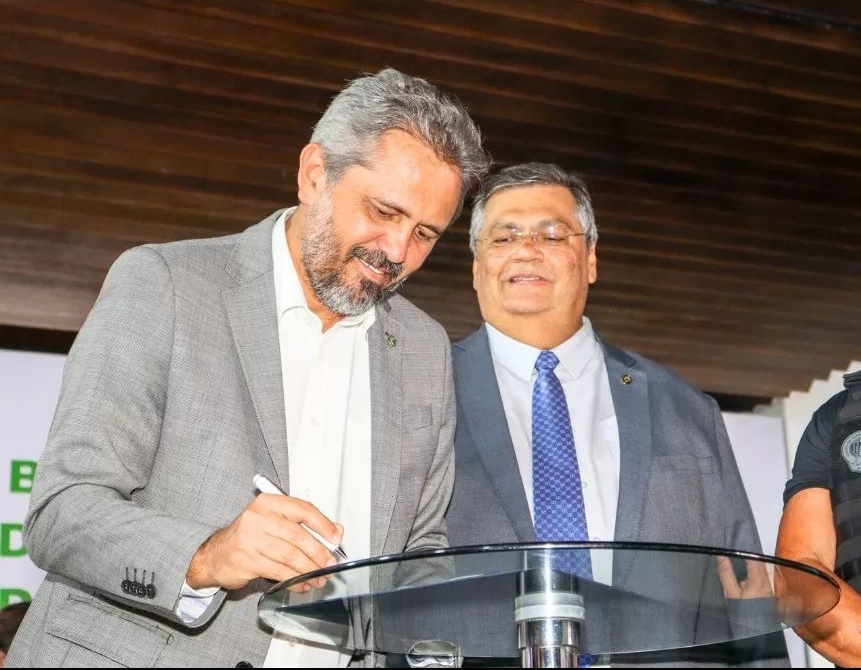 Elmano e Flávio Dino anunciam investimentos para área da segurança pública no Ceará