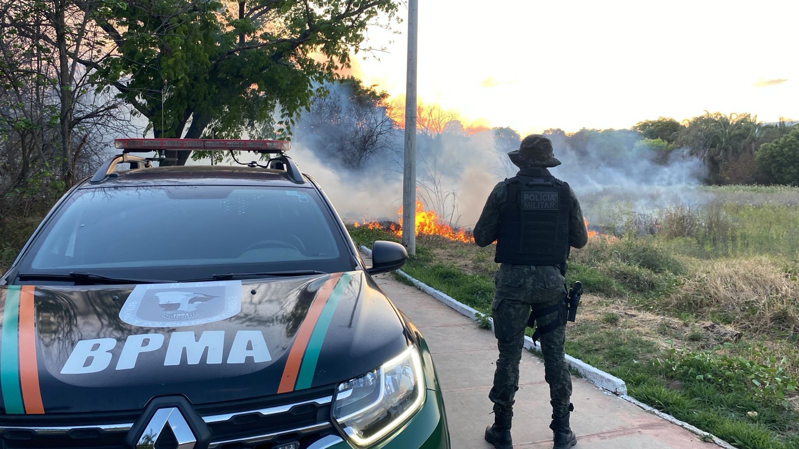 Homem é detido após provocar incêndio dentro do Parque Ecológico das Timbaúbas