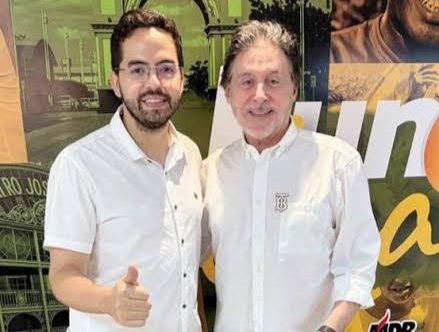 Eunício Oliveira cumprimenta Fernando Santana como “futuro prefeito de Juazeiro” e demonstra saída de Davi de Raimundão  da pré-campanha