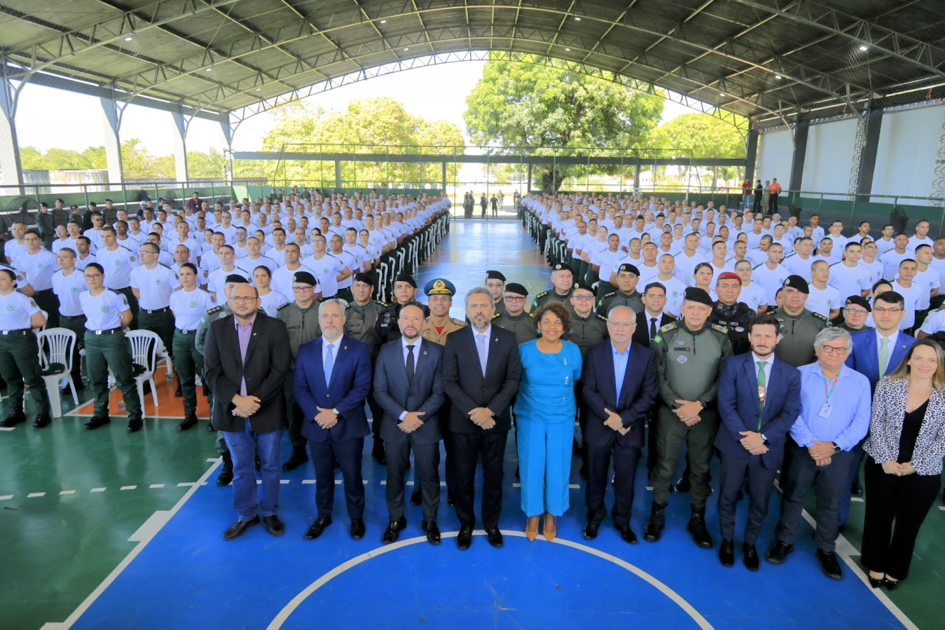 Governador Elmano de Freitas defende integração da Forças de Segurança em aula inaugural de formação de novos policiais