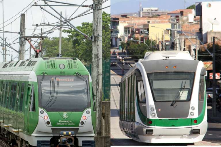 É Metrô ou VLT? Conheça os modos de transporte sobre trilhos no Ceará