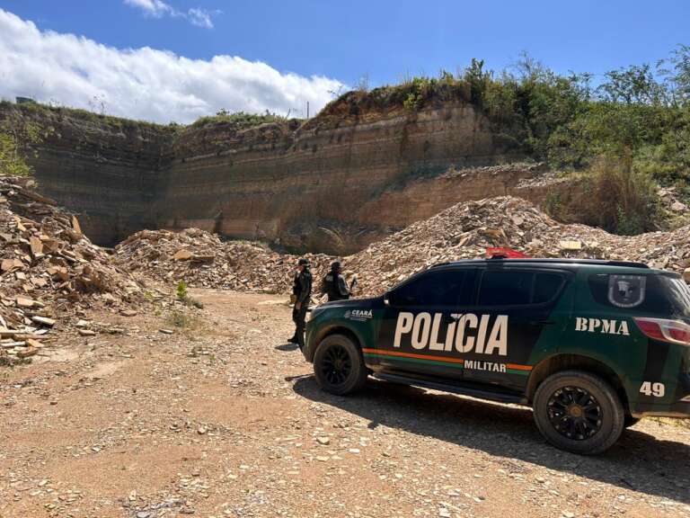 Polícia recupera fósseis durante fiscalizações em pedreiras no Cariri