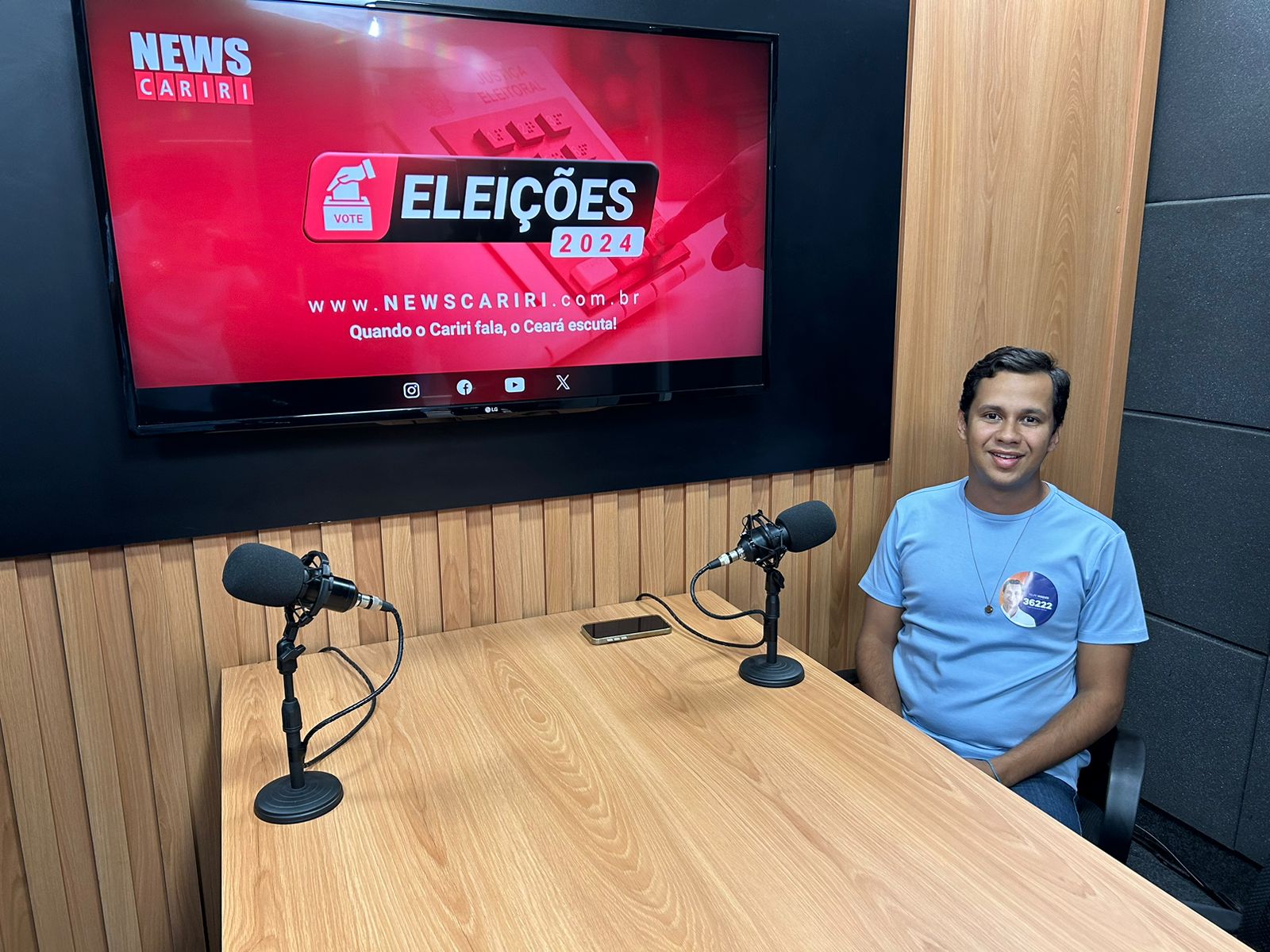 Confira a entrevista com Felipe Vasques (Agir), candidato a vereador de Juazeiro do Norte