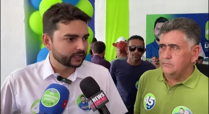 Lucas Brasil realiza caminhada e inaugura comitê de campanha no Crato