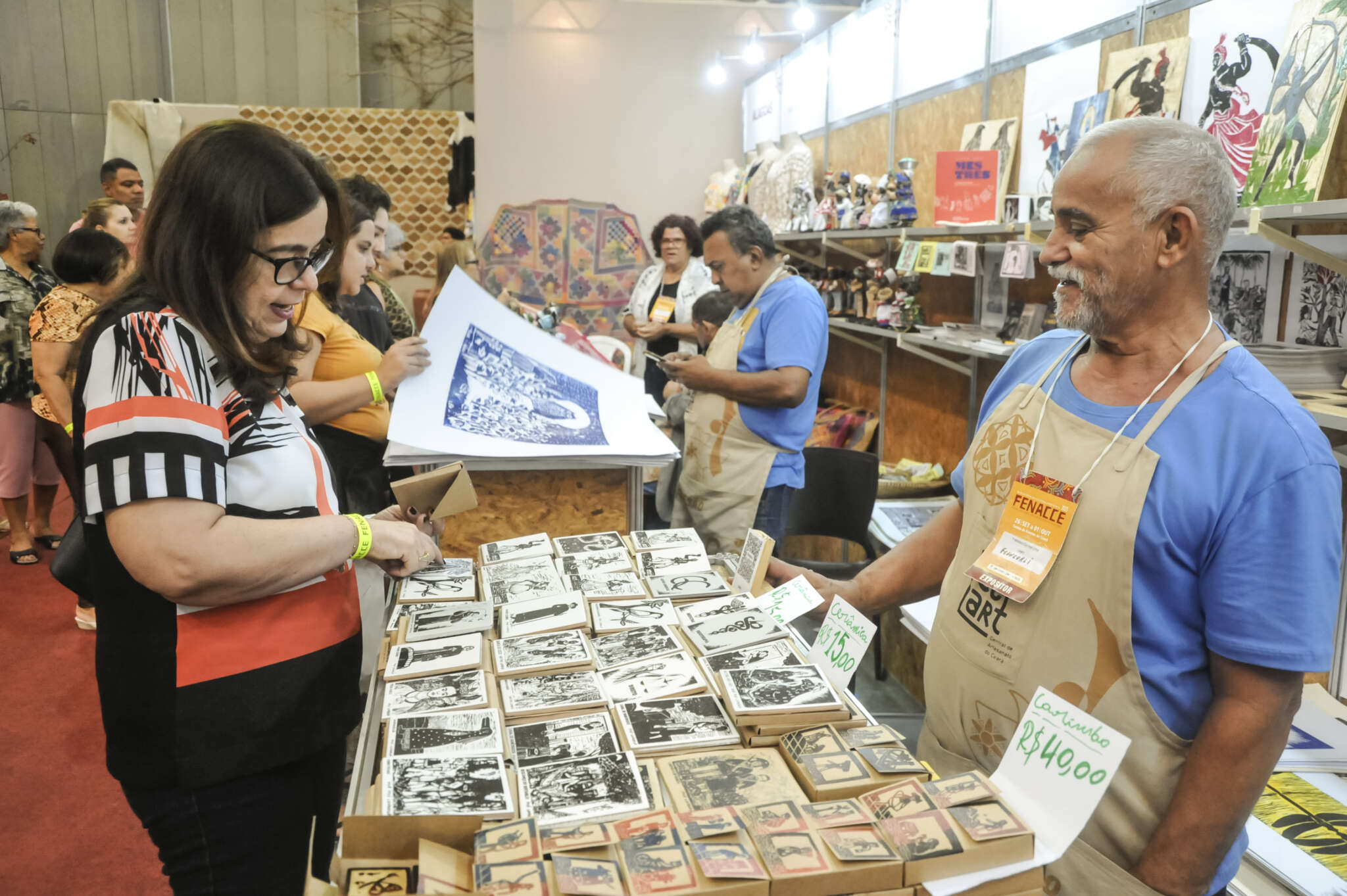 Com apoio do Governo do Estado, 92 artesãos cearenses participam da maior feira de artesanato e cultura do Brasil