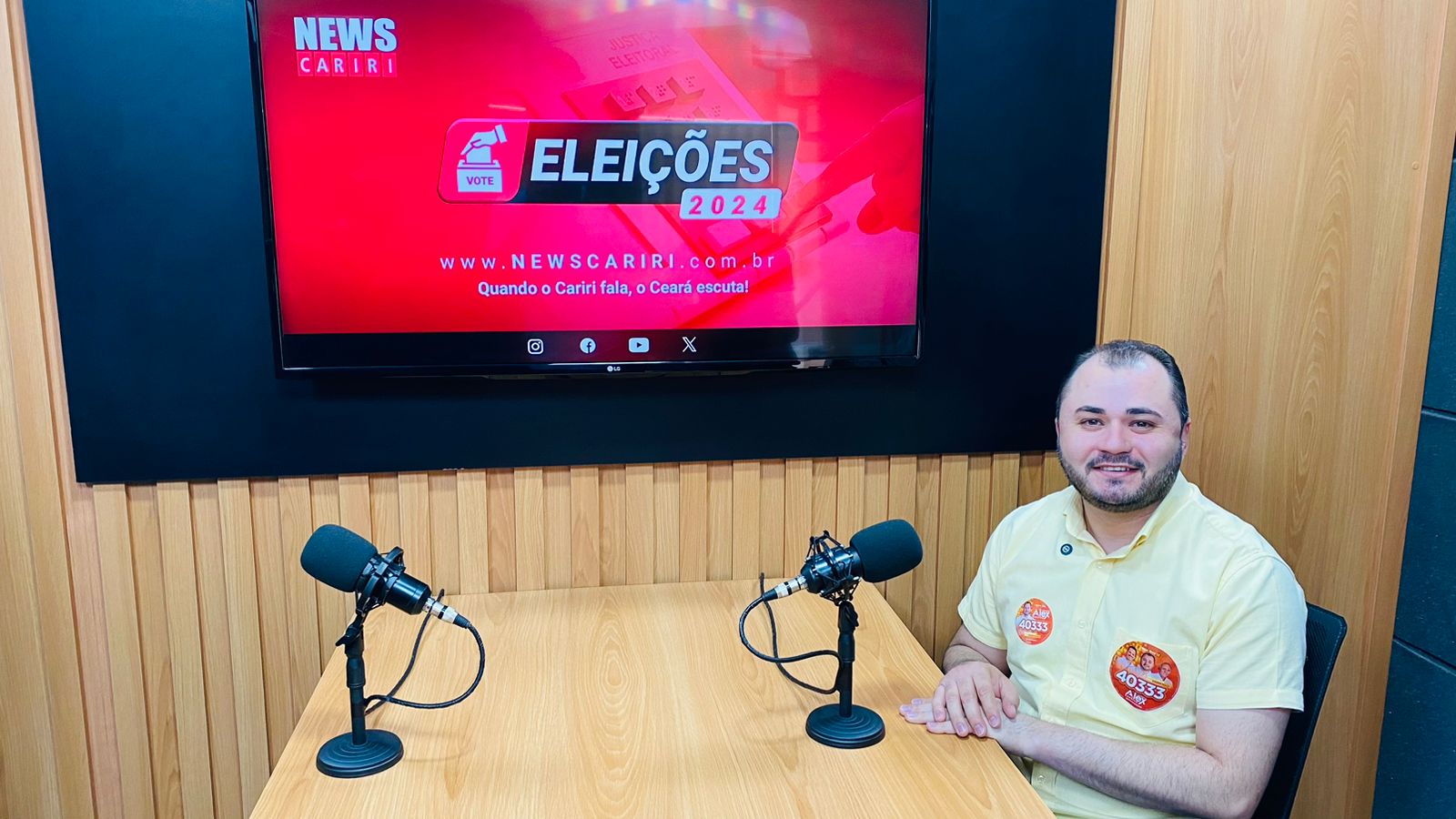 Confira a entrevista com Alex Saraiva, candidato a vereador do Crato