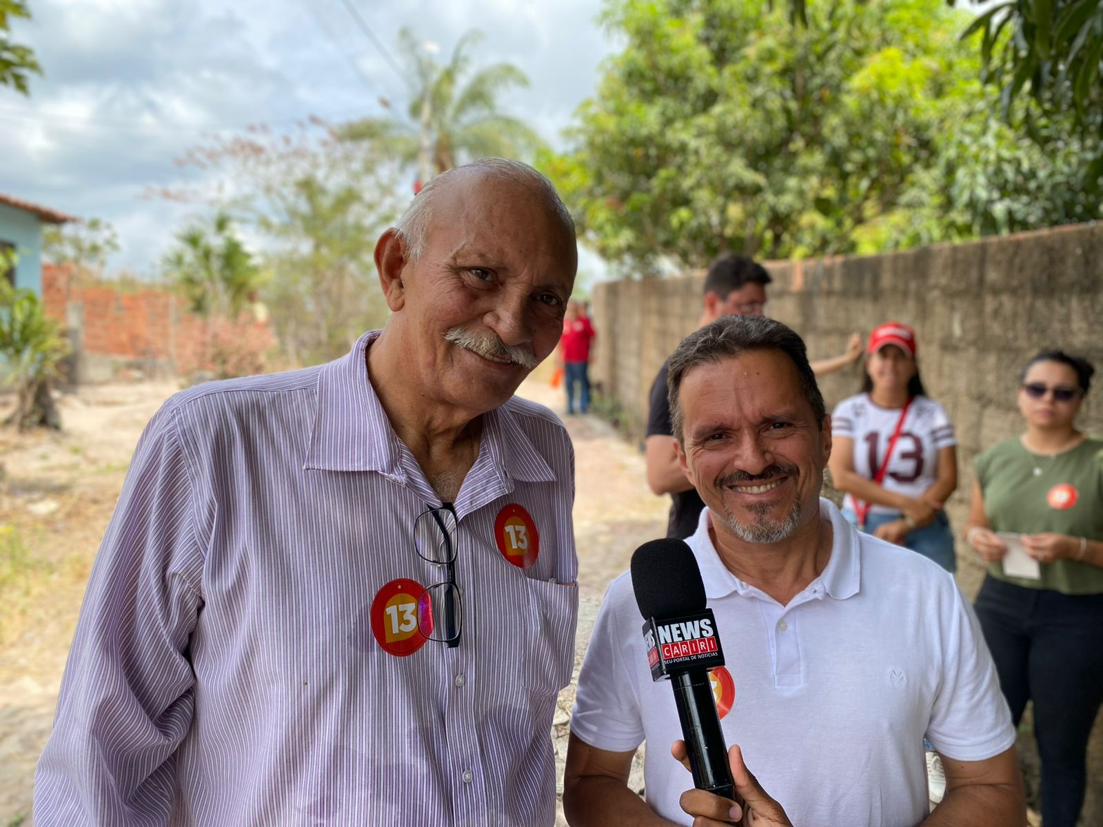 André Barreto e Dr. Leitão realizam visitas ao Sítio Coqueiro e falam sobre estratégias de campanha, no Crato