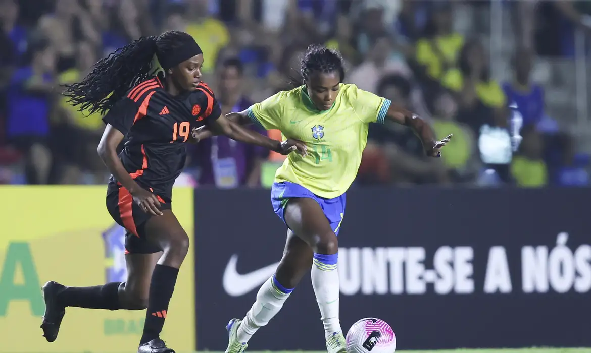 No primeiro jogo após prata olímpica, seleção feminina do Brasil empata com a Colômbia