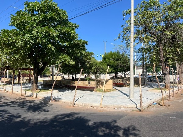 Praça do Detran está 90% concluída, em Crato