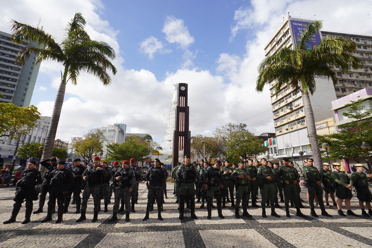 Operação Centro Seguro vai contar com reforço de 246 policiais no final de ano em Fortaleza