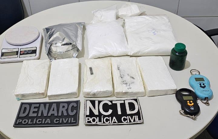 Chefe de grupo criminoso atuante no Cariri é preso com 3kg de cocaína na Bahia