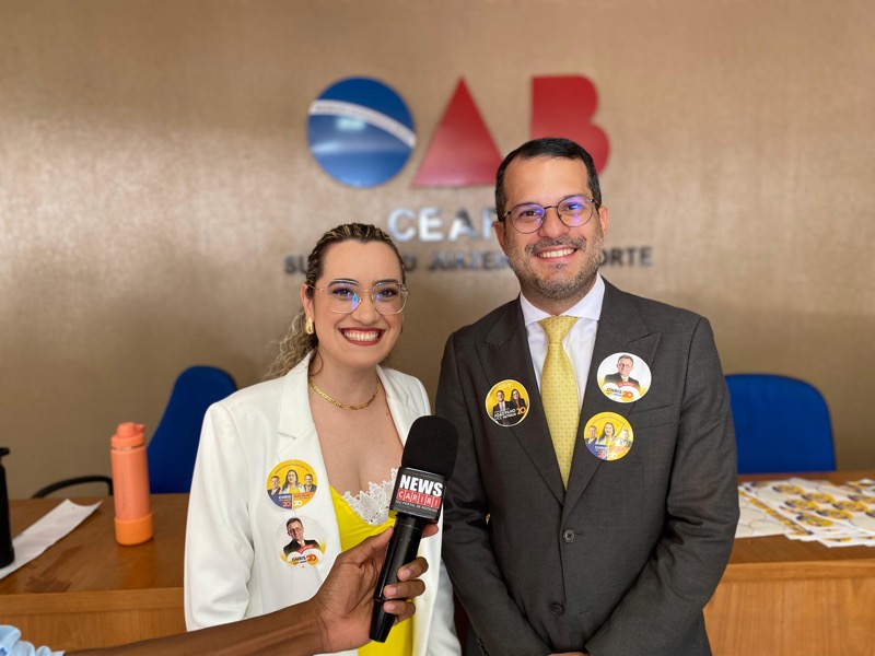 João Borges Filho e Nathália Gonçalo vencem eleição de chapa única para presidente e vice da OAB de Juazeiro do Norte