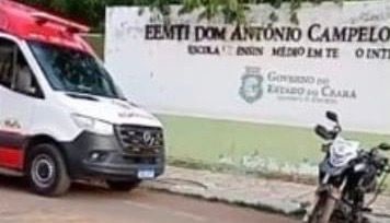 AO VIVO: adolescente é baleado na saída de uma escola em Juazeiro do Norte