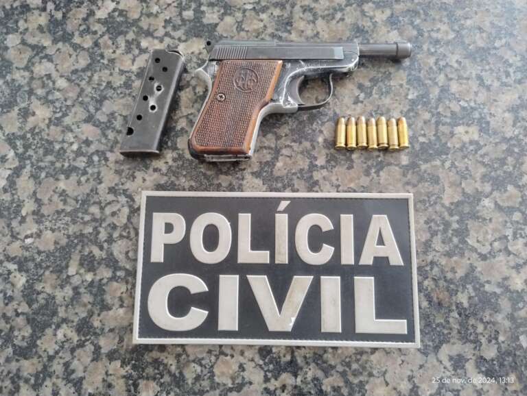 Polícia recupera no Crato um caminhão roubado e prende suspeito de receptação, porte ilegal de arma de fogo e adulteração veicular