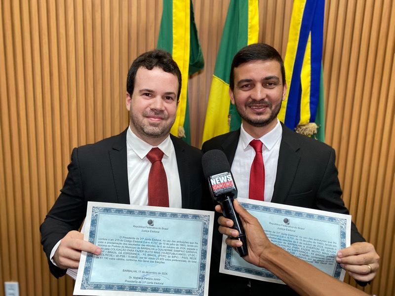 Guilherme Saraiva, Vevé Siqueira e 15 vereadores são diplomados na cidade de Barbalha