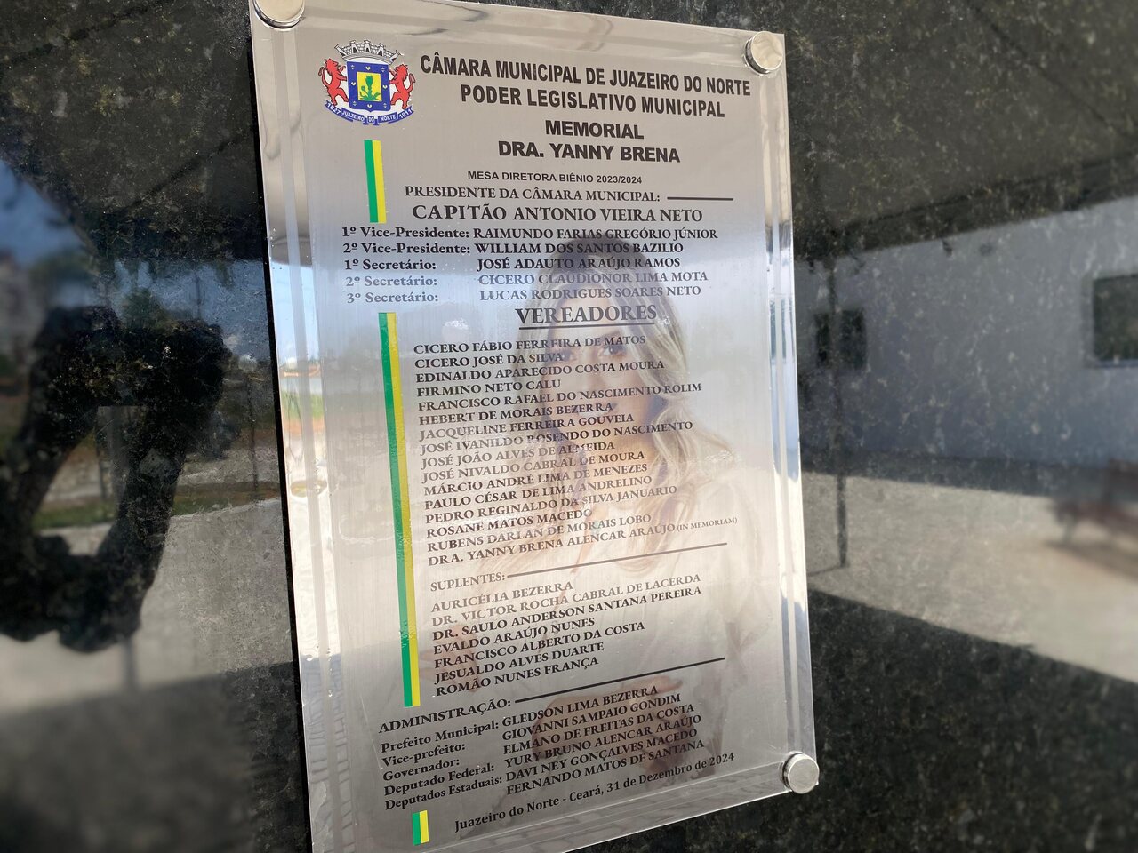 Câmara de Juazeiro do Norte inaugura memorial Yanny Brena, em homenagem às vítimas de feminicídio