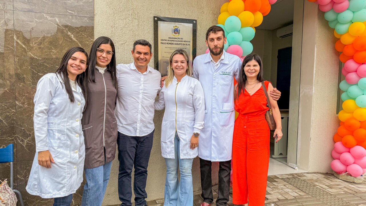 Prefeito Salviano Alencar inaugura o Centro de Especialidades Médicas Paulo Romero Augusto da Silva em Potengi